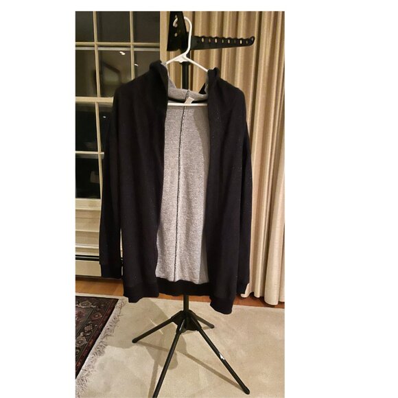 Old Navy Kids Black Glitter Open-Front Cardigan Hoodie | XXL (16) - Picture 1 of 4